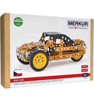 Метален конструктор Merkur - Кола с реактивен двигател, 295 части Метален конструктор Merkur - Кола с реактивен двигател, 295 части
