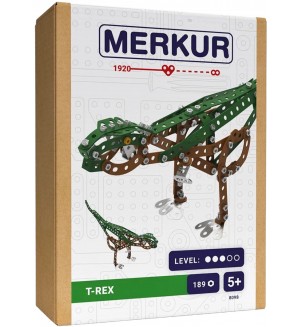 Метален конструктор Merkur - Tyranosaurus Rex, 189 части