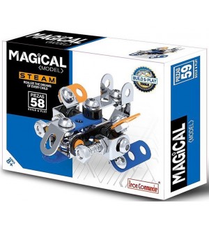 Метален конструктор Raya Toys - Magical Model, Космически уокър, 59 части Метален конструктор Raya Toys - Magical Model, Космически уокър, 59 части
