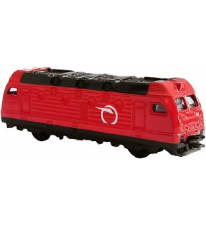 Метален локомотив Rappa - Червен, 9 cm Метален локомотив Rappa - Червен, 9 cm