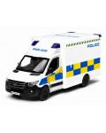 Метален микробус Kinsmart Police Edition - Mercedes-Benz Sprinter, 1:48, бял