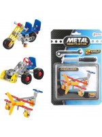 Метален мини конструктор Toi Toys - Превозни средства, асортимент