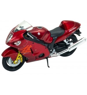 Метален мотор Welly - червен, 1:18 Метален мотор Welly - червен, 1:18