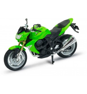 Метален мотор Welly - зелен, 1:18