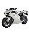 Метален мотоциклет Newray - Ducati 1198, 1:12, бял
