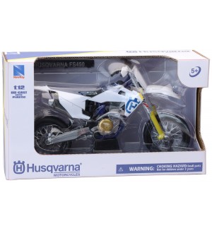 Метален мотоциклет Newray - Husqvarna FS450, 1:12