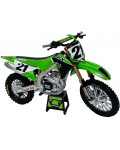 Метален мотоциклет Newray - Kawasaki Race Team KX450, Jason Anderson, 1:12