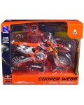Метален мотоциклет Newray - KTM 450 SX-F, Cooper Webb, 1:12