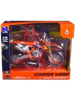 Метален мотоциклет Newray - KTM 450 SX-F, Cooper Webb, 1:12