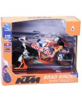 Метален мотоциклет Newray - Red Bull KTM MotoGP Bike, Brad Binder, 1:12