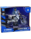 Метален мотоциклет Newray - Yamaha YZ450F, Cooper Web, 1:12