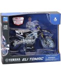 Метален мотоциклет Newray - Yamaha YZ450F Motocross of Nations Bike, Eli Tomac, 1:12