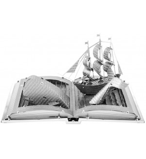Метален сглобяем модел Metal Earth - Moby Dick Book Sculpture