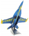 Метален сглобяем модел Metal Earth: Premium Series - Blue Angels F/A-18 Super Hornet