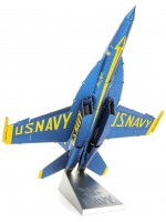 Метален сглобяем модел Metal Earth: Premium Series - Blue Angels F/A-18 Super Hornet