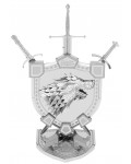 Метален сглобяем модел Metal Earth: Premium Series - Game of Thrones: House Stark Sigil