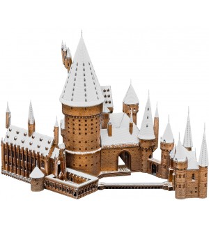 Метален сглобяем модел Metal Earth: Premium Series - Harry Potter: Hogwarts In Snow