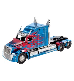 Метален сглобяем модел Metal Earth: Premium Series - Transformers: Optimus Prime Truck