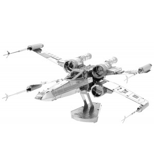 Метален сглобяем модел Metal Earth - Star Wars: X-Wing Star Fighter Метален сглобяем модел Metal Earth - Star Wars: X-Wing Star Fighter
