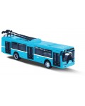 Метален тролейбус Rappa - 16 cm, син