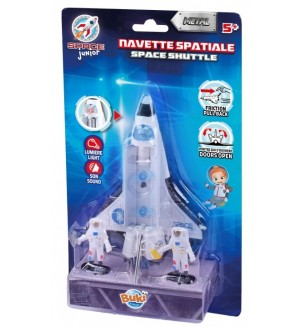Метална играчка Buki Space Junior - Космическа совалка, 15 cm Метална играчка Buki Space Junior - Космическа совалка, 15 cm