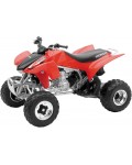 Метална играчка Newray - ATV Honda TRX450R, 1:12, червена