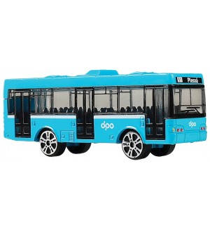 Метална играчка Rappa - Автобус, 8.5 cm