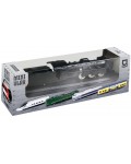 Метална играчка Rappa - Парен локомотив, черен, 15 cm