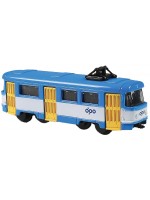 Метална играчка Rappa - Трамвай, 8.5 cm
