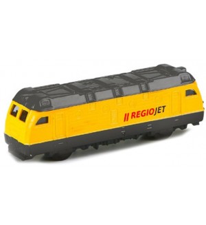 Метална играчка Rappa - Влак RegioJet, 9 cm