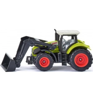 Метална играчка Siku - Трактор с предна лопата Claas