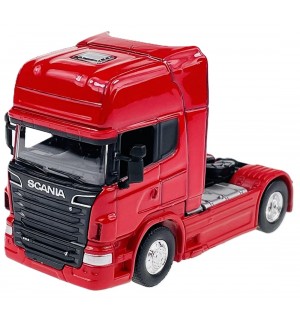 Метална играчка Welly - Влекач Volvo FH12, червен, 1:32 Метална играчка Welly - Влекач Volvo FH12, червен, 1:32