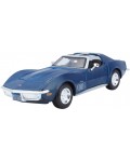 Метална кола Maisto Special Edition - Chevrolet Corvette 1970, 1:24, синя