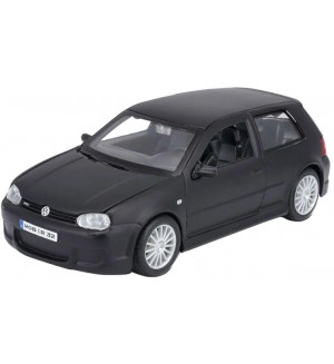 Метална кола Maisto Special Edition - Volkswagen Golf R32, черна, 1:24