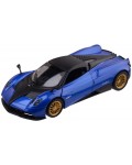 Метална кола Metal Speed Zone - Pagani Huayra Roadster, 1:32, синя
