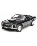 Метална кола Welly - Ford Mustang Boss 429, 1:24, черна