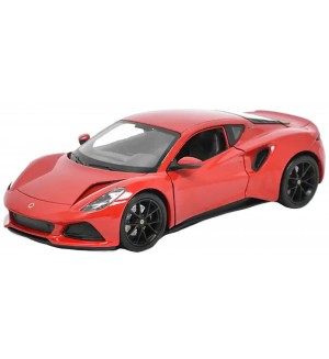 Метална кола Welly - Lotus Emira, червена, 1:24
