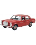 Метална кола Welly - Mercedes-Benz 220, червена, 1:24