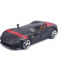 Метална количка Bburago - Ferrari Monza SP1 1:24, черна