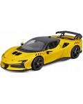Метална количка Bburago - Ferrari SF90 XX Stradale, 1:24, жълта
