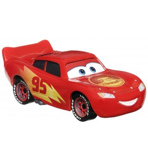 Метална количка Disney Pixar Cars - Road Trip Lightning McQueen, 1:55