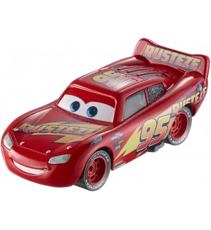 Метална количка Disney Pixar Cars - Rusteze Lightning McQueen, 1:55