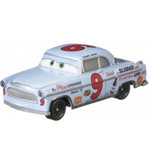 Метална количка Disney Pixar Cars - ''Slim'' Hood, 1:55
