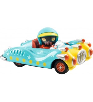 Метална количка Djeco Crazy Motors - Синя пушка