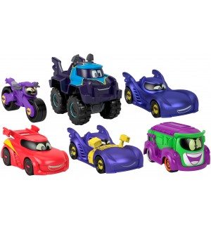 Метална количка Fisher Price - Batwheels, 1:55, асортимент