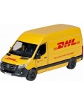 Метална количка Goki - Mercedes Benz Sprinter DHL, асортимент