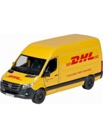 Метална количка Goki - Mercedes Benz Sprinter DHL, асортимент