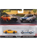 Метална количка Hot Wheels Car Culture - 71 AMC Javelin & AMC Rebel Machine, 1:64