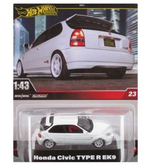Метална количка Hot Wheels - Honda Civic Type R EK9, 1:43