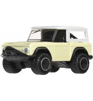Метална количка Hot Wheels Pull-Back Speeders - 1966 Fford Bronco, 1:43 
